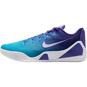 Kobe 9 Low Pro Basketball Shoes (Pierce Purple/White/Blue Lagoon)