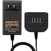 Shentec 20V Li-ion Charger - Compatible with Porter Cable & Black & Decker 20V Batteries