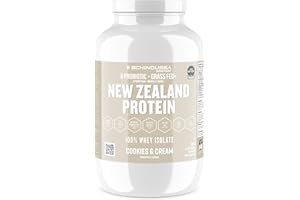 Schinoussa Super Foods New Zealand Whey Protein Isolate | 25g Protein | 0g Of Sugar | 1g Of Carbs| 110 Calories (Cookies & Cr