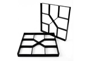 C CRYSTAL LEMON 2 Pack Concrete Mold Pavers 15.7 x 15.7 x 1.57 in (40 x 40 x 4 cm) – Durable Reusable Concrete molds and Form