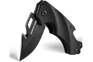 MOSSY OAK Mini Folding Pocket Knife, Stainless Steel Drop Point Blade - EDC Multi-tool with Bottle Opener and Glass Breaker