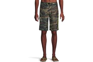 O'NEILL Men's 21 Inch Geo Print Boardshorts - Water Resistant Swim Trunks for Men with Quick Dry Stretch Fabric and Pockets