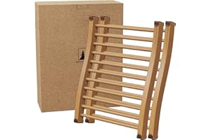 Northwood Sauna - Sauna Backrest - Handmade from Canadian Red Cedar Wood - Ergonomic S-Shape Back Support & Non-Slip Pads (2 Pack)