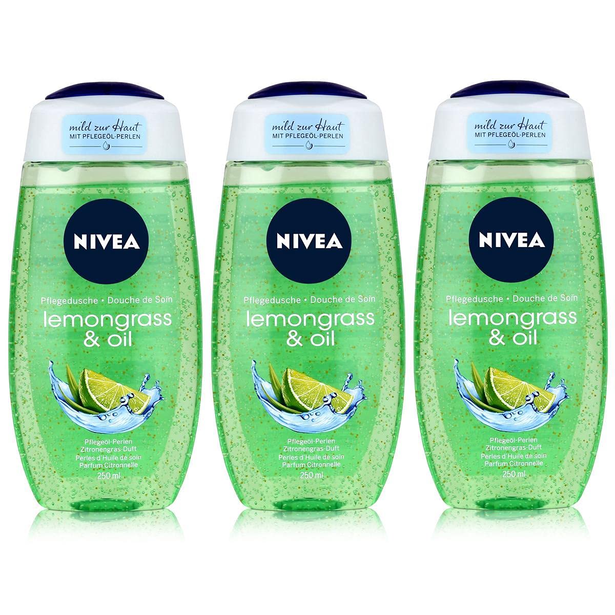 3 x Nivea Women Lemongrass & Oil Shower Gel 250 ml