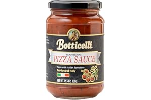 Botticelli Premium Italian Pizza Sauce for Authentic Italian Taste - Low Carb Low Sugar Keto Pizza Sauce - 1 Pack, 12.3 Ounces