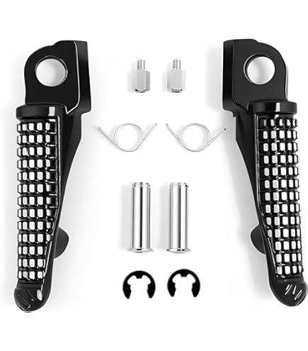 Amazon.com: VPZMT Motorcycle Front Foot Pegs/Footrests Pedals for