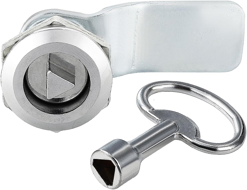 uxcell Tubular Cam Lock Triangle Socket Key, 18mm Cylinder, 51mm x 2mm