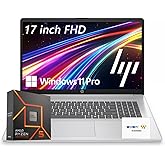 HP 17 Business Laptop 2025/2026 Edition, 17.3" Full HD IPS Display, AMD Ryzen 5 7430U (Beats Intel i7-1355U), AI Copilot Key, 64GB RAM, 2TB NVMe SSD, HDMI, Wi-Fi 6, Windows 11 Pro, WOWPC Recovery USB