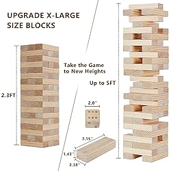 Aivalas X-Large Size Giant Tumble Tower, 56 Blocks