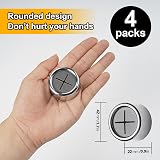 4 Pcs Self Adhesive Towel Hooks - Round Wall Mounted Holders view 3