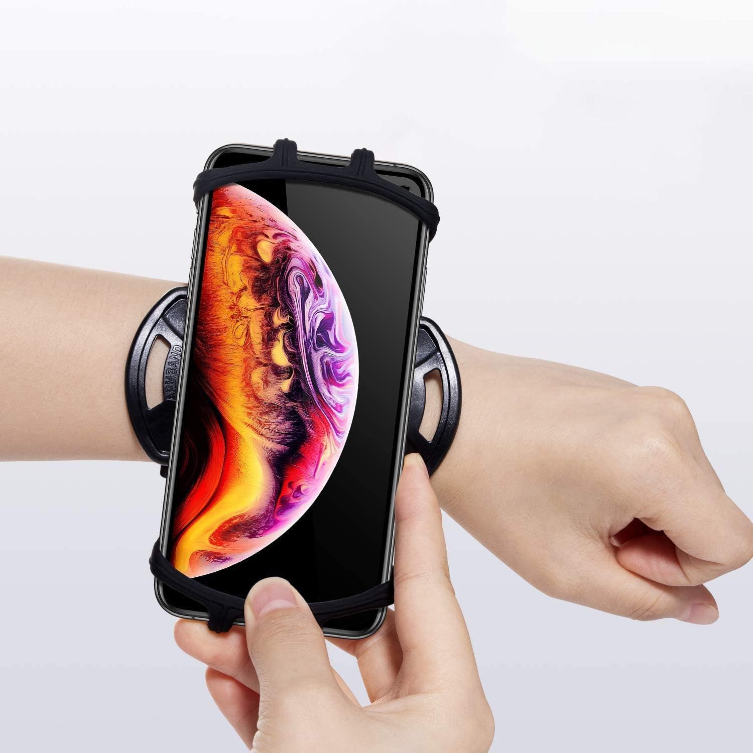 HLOMOM Running Armband, 360°Rotatable Wristband Mobile Amazon.co.uk