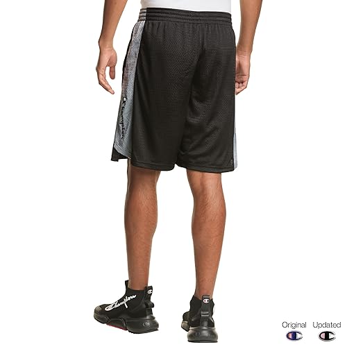 Champion mens Mesh Basketball Shorts, Black, X-Large US in Kenya - Main Image