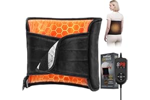InVarme Hot Heating Pad for Back: 2X Graphene Far Infrared Back Heating Pad – Lumbar Warmer Heated Wrap for Women Period Cram