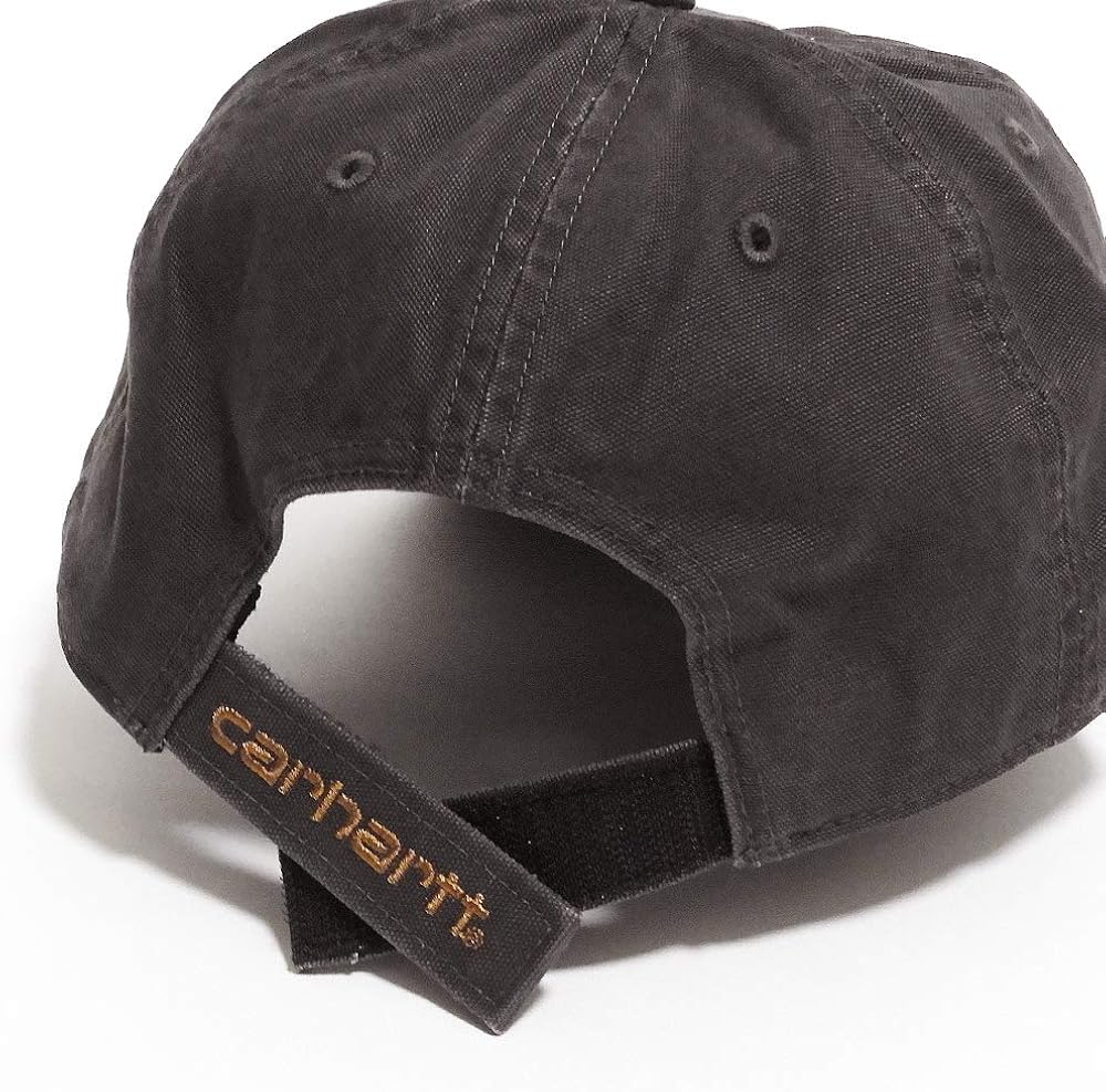 Carhartt Men's Medium Profile 100 Percent Cotton Odessa Force Cap, Black, One Size at  Men’s Clothing store