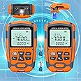 FYBOPTWU - 2pcs 4 in 1 Function VFL-10 Visual Fault Locator & OPM Portable Optical Power Meter (FC/SC/ST) & RJ45 Network Test & LED Lighting, Portable Fiber Optic Tester, Range: (-70) dBm ~ (+10) dBm