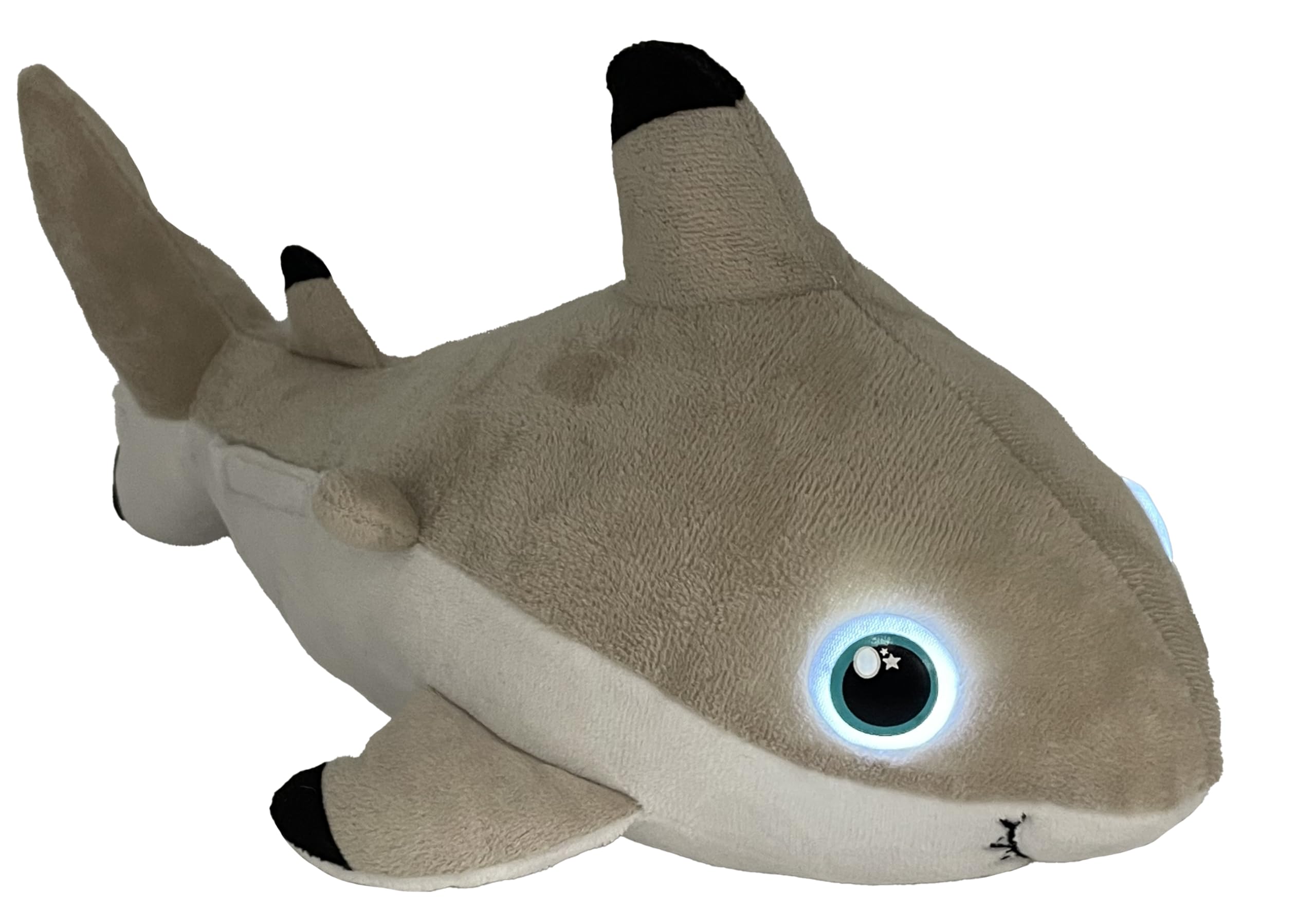 Night Buddies Large 15 Inch Shark, Innovative Plush Soft Toy - Child-Activated Calming Light, Auto-Off for Safety, Promotes Independence Sleep, Ages 2+ - Award Winning Sleep Aid