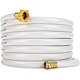 Camco TastePURE 25-Ft Water Hose - RV Drinking Water Hose Contains No Lead, No BPA & No Phthalate - Features Diamond-Hatch Reinforced PVC Design - 5/8” Inside Diameter, Made in the USA (22783)