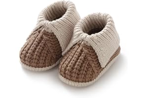 Neiwech Baby Booties Newborn Infant Sock Shoes Knit Crochet Soft Cozy Warm Boots for Boys Girls