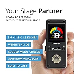 KLIQ TinyTune Pro Stage Tuner Pedal for Guitar