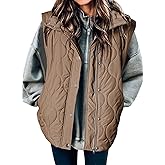 EVALESS Cropped Puffer Vest Women Lightweight Quilted Stand Collar Sleeveless Jackets Fall Winter 2025 Button Zip Up Coat