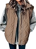 EVALESS Womens Fashion Cropped Puffer Vest Fall