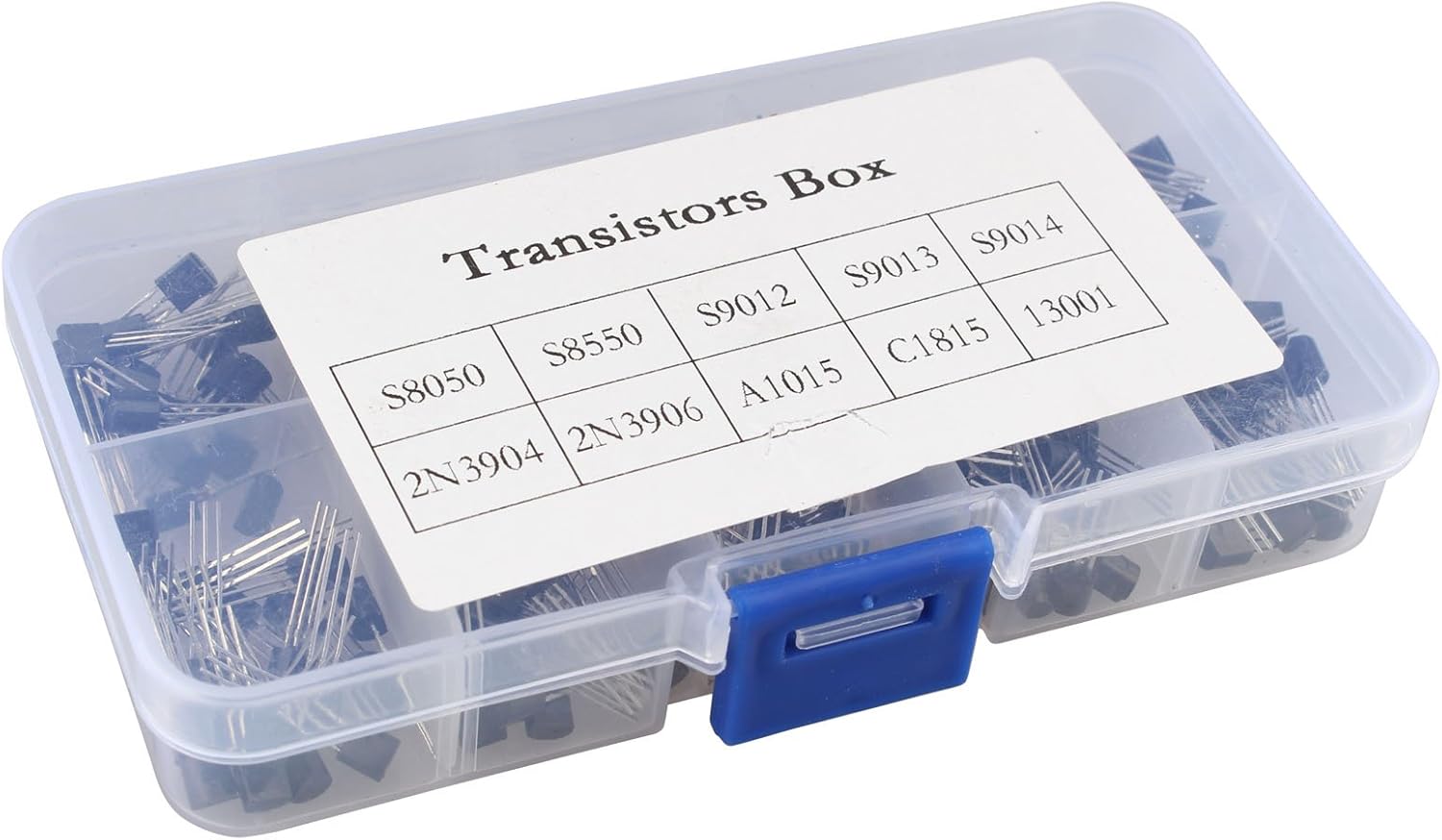 HALJIA 200Pcs 10 Kinds of Transistor Tiode TO-92 Assortment Kit Set, Model: S8050, S8550, S9012, S9013, S9014, 2N3904, 2N3906 - Image 5