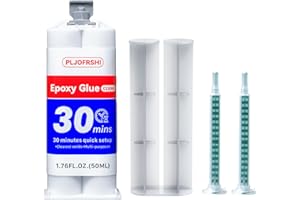 PLJOFRSHI Clear ab Epoxy Glue ，Multipurpose epoxy Resin Adhesive for Repairing Plastic, Metal, Ceramics, Wood，Fishing rods etc，It is The Best Waterproof Plastic Welding Repair Glue（1）