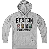 Boston 4-Pack Champions Hoodie – Unisex Soft Cotton Blend Lightweight Pullover Celebrating Boston's Championship Teams