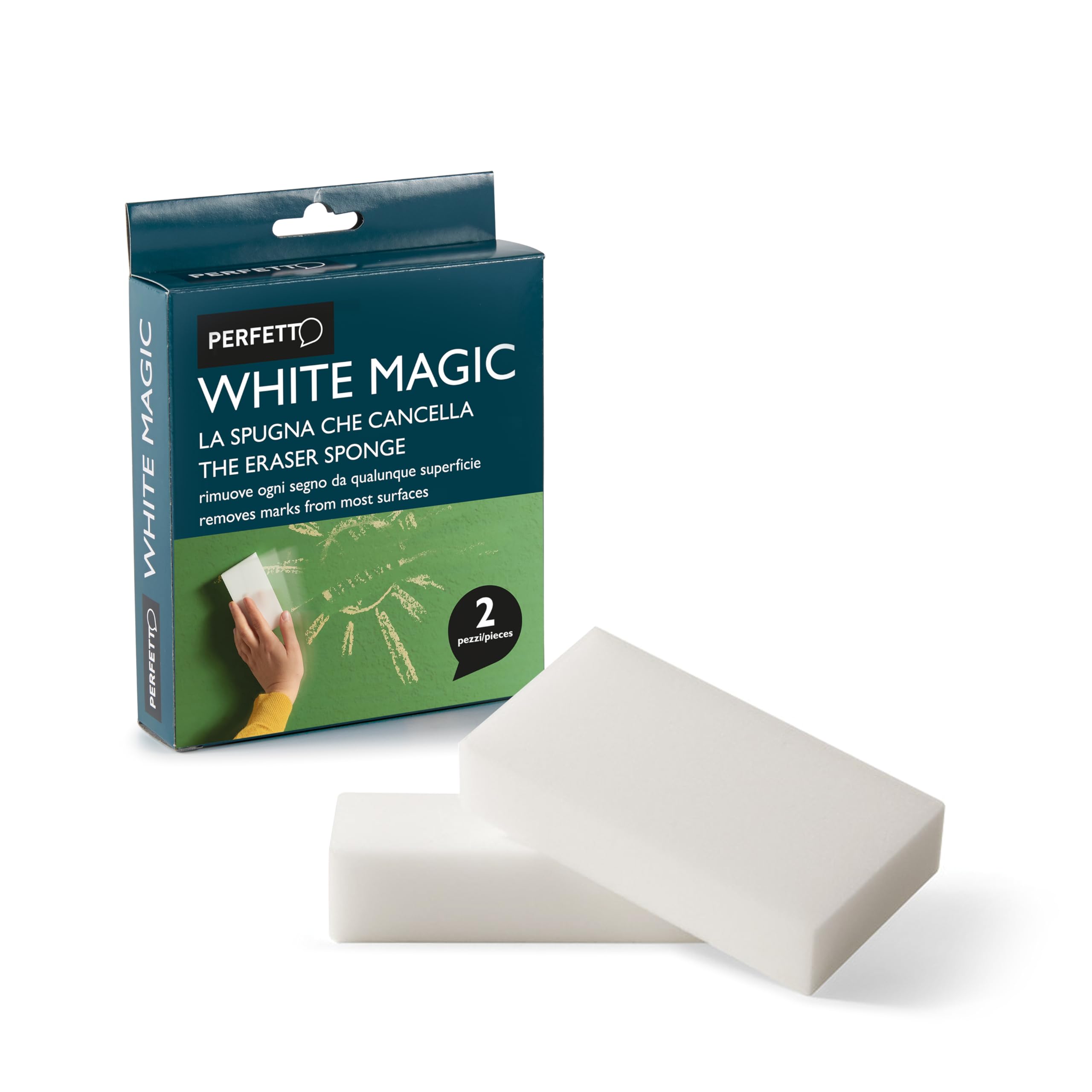 Perfetto Sponge Clear White Magic Spots Pack of 2 Pieces