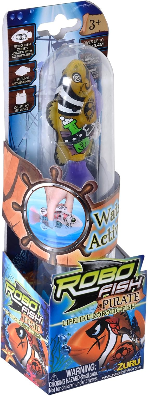 Zuru Robo Fish Pirate Water Activated Battery Powered Bath Toy ZURU