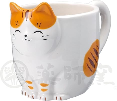 Amazon Co Jp マグカップ 猫びよりマグカップ とら 高さ 9 5cm 陶器 納涼 かわいい ねこ 涼しい 夏 ホーム キッチン