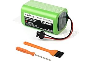 Cuzieey Replacement Battery for Eufy Robovac Vacuum - Batteries for Eufy Robot Vacuum 11 11S Max 30C 15C 25C 30C 35C - Battery Pack for Ecovacs Deebot N79 N79S N95 DN622 661 Tesvor x500 14.4V 3200mAh