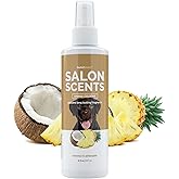 Bark2Basics Salon Scents Pet Grooming Cologne Spray - 8 oz, Natural Professional Grade Perfume for Dogs and Cats, Long Lasting, Deodorizing, (Coconut and Pineapple)
