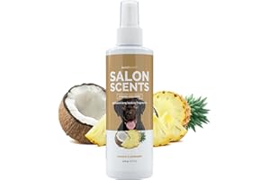 Bark2Basics Salon Scents Pet Grooming Cologne - 8 oz, Natural Professional Grade Perfume for Dogs and Cats, Spray, Long Lasting, Deodorizing, (Coconut and Pineapple)