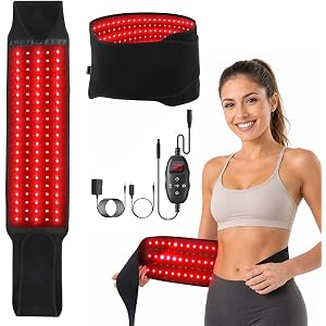 Lumalean Ultra Belt Pro Red Light Belt, Wearable Wrap for Body | Large Area Adjustable Belt with Remote Control, Skin Care an