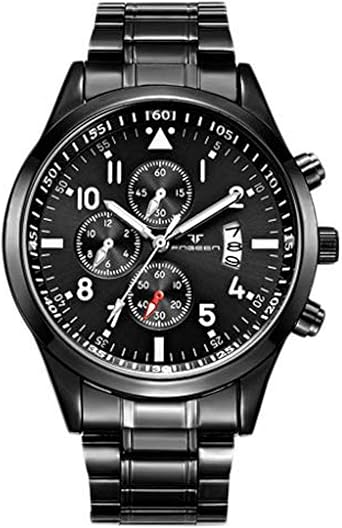 Jinlile Montre Homme Montre Decontractee Pour Homme Quartz Acier Calendrier Montre Etanche La Mode Bijoux Cadeau Pas Cher De Luxe Montres Bracelet Reunion D Affaires Amazon Fr Montres