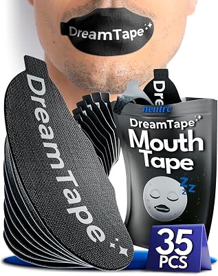 ® Mouth Tape 35pcs Premium – Bande buccale pour dormir – sparadrap bouche dormir, scotch bouche sommeil, mouth taping – maintient la bouche fermée, confort hypoallergénique sans résidu