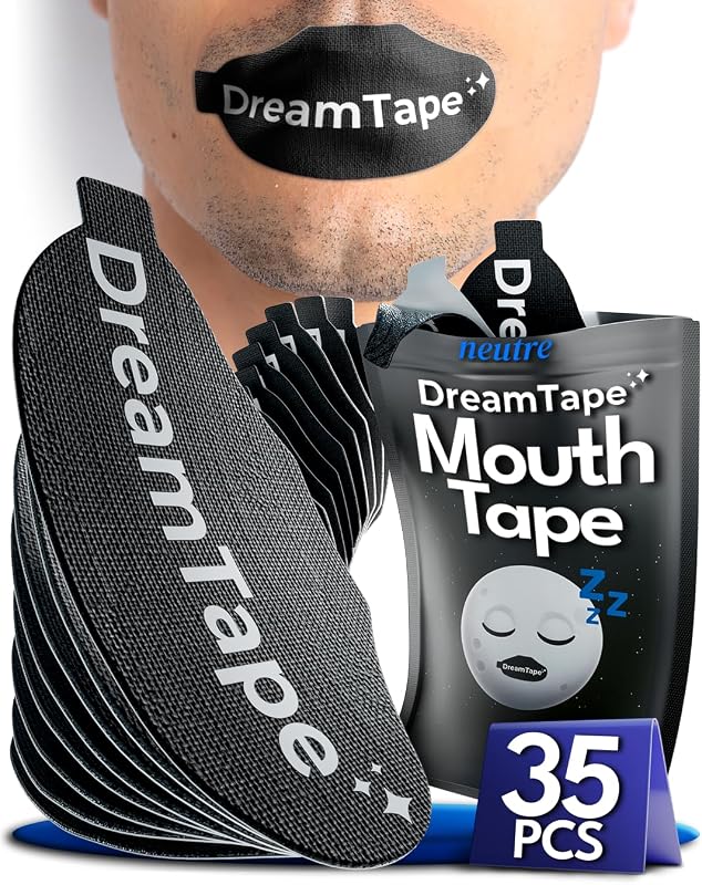 ® Mouth Tape 35pcs Premium – Bande buccale pour dormir – sparadrap bouche dormir, scotch bouche sommeil, mouth taping – maintient la bouche fermée, confort hypoallergénique sans résidu