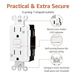 Amazon Basics Weather-Resistant GFCI Receptacle