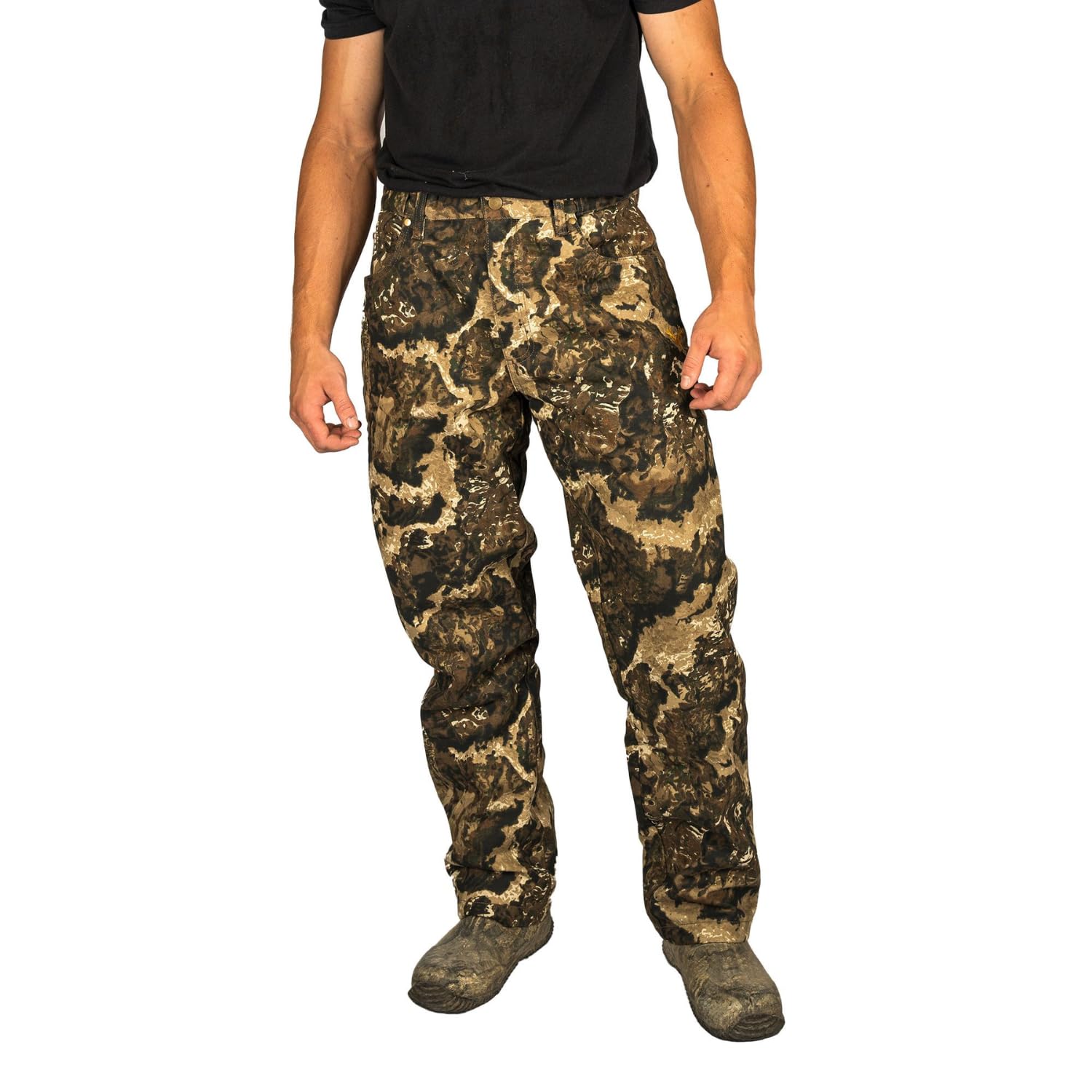 Photo 1 of HOT SHOT Men’s Flannel Lined Camo Hunting Pants – Camouflage Outdoor Pants for Men