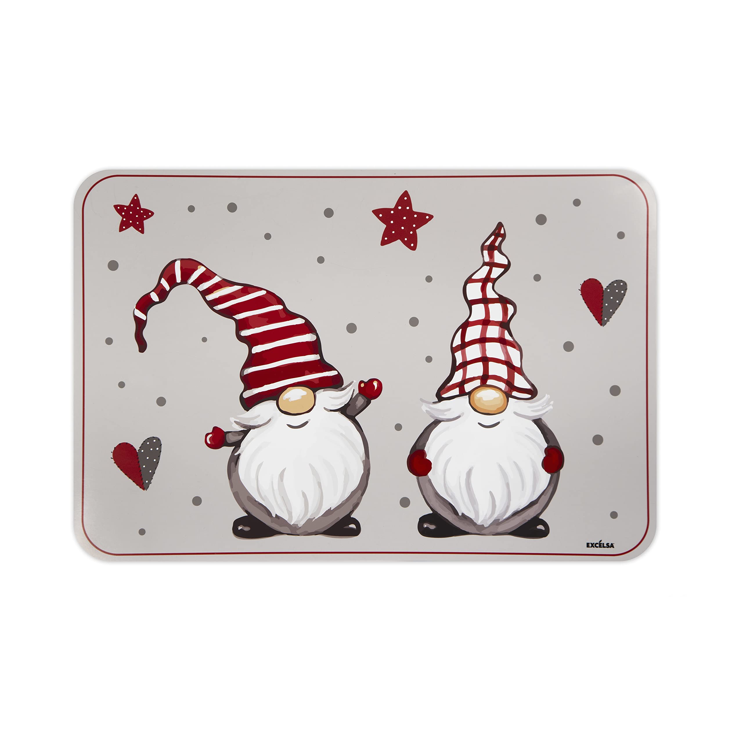 Excelsa Gnomo Set of 6 Rectangular Placemats, 43 x 28.5 cm, Polypropylene