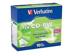 Verbatim CD-RW 700MB 4X-12X Rewritable Blank Media