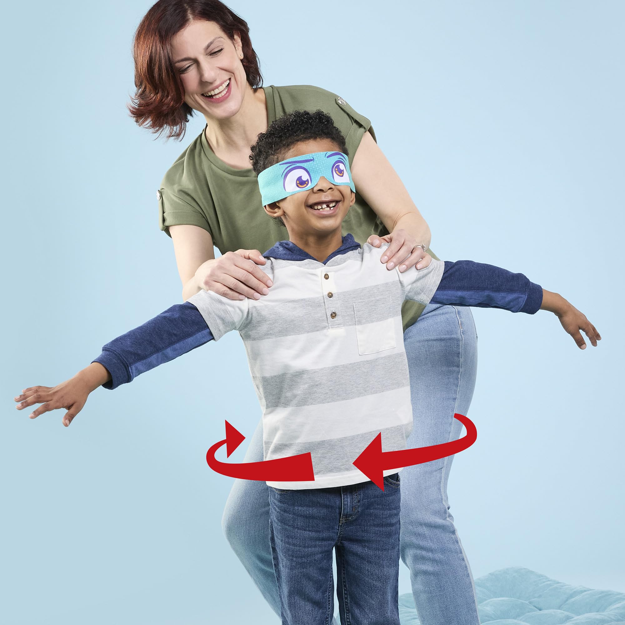 Hasbro Gaming Don't Step in It! Preschool Game I Blindfolded, Poop Party Game | Spinner with 8 Fun Animal Moves | Ages 4+| 1+ Players I Funny Kids Board Games