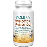 NOW Supplements, Kids Probiotic (formerly BerryDophilus™) with 2 Billion, 10 Probiotic Strains, Xylitol Sweetened, Strain Ver