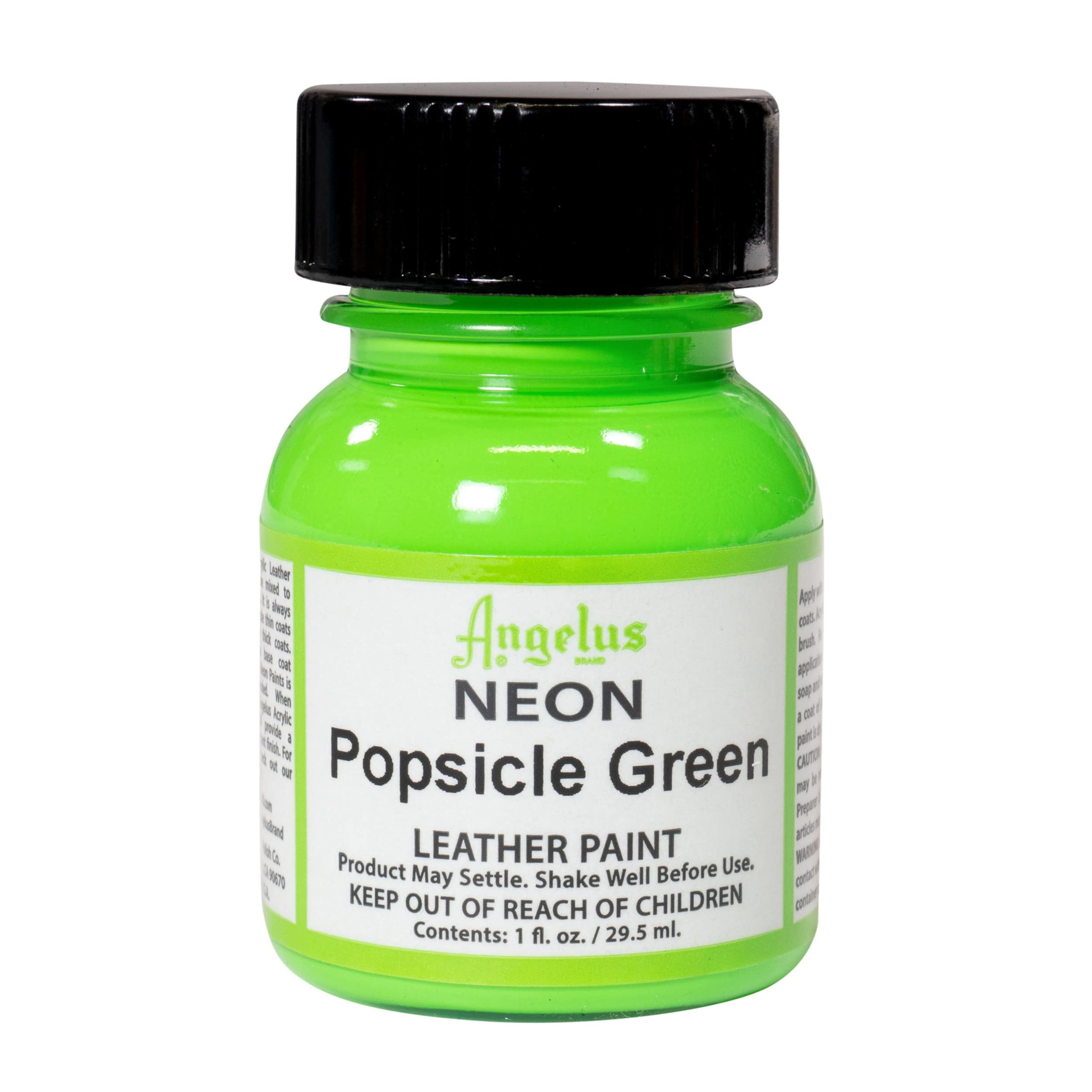 Angelus Leather colour 1 oz neon popsicle green
