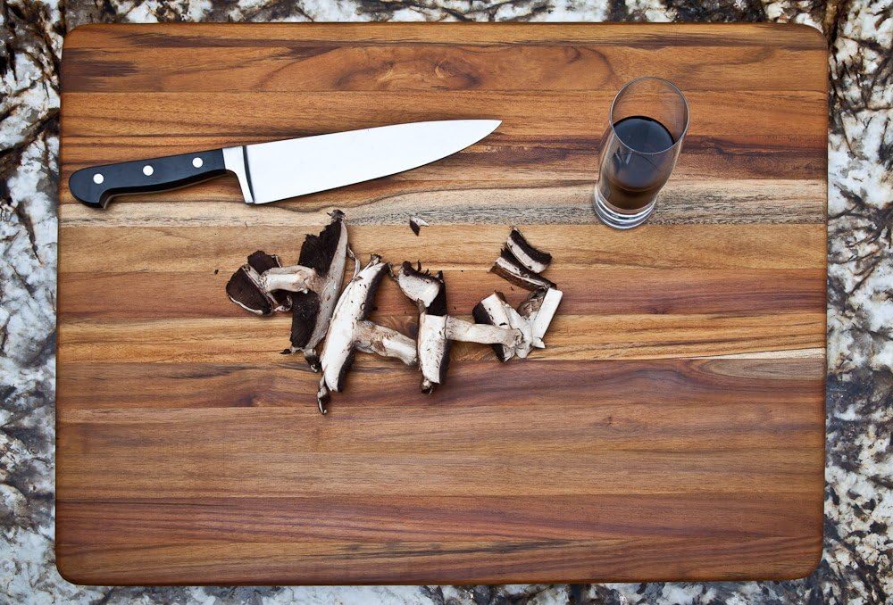 Proteak Teak Cutting Rectangle Carving Board With Hand Grip 20x15x1.5 inches Home Kitchen Furniture Decor