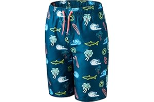 BARRACUDA BAY Boys Swim Trunks Quick-Dry w/Ultra Soft Jersey Lining Premium Eco Material UPF 50+
