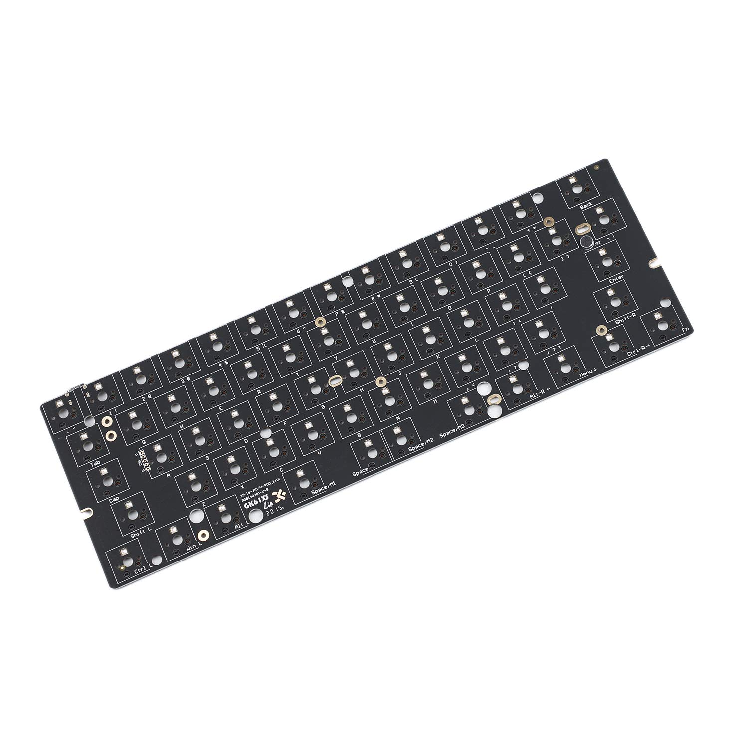 YMDK GK61 Hot Swap Mechanical Keyboard PCB - RGB Backlit, Type-C, Programmable 60% Layout Board