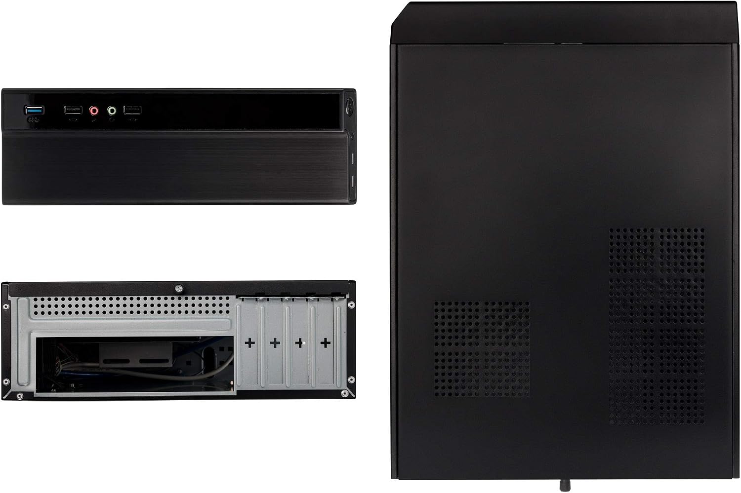 Kolink KLM-002 Micro-ATX Desktop Case - Black/Grey, Compact Office Chassis - Image 5