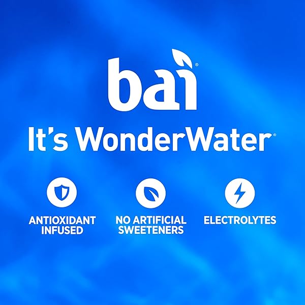 BAI FLAVORS VARIETY PACK, ANTIOXIDANT INFUSED WATER BEVERAGE, WITH VITAMIN C AND NO ARTIFICIAL SWEETENERS, 18 FL OZ BOTTLES, 12 PACK